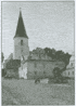 Kostel sv.Tom�e na fotografii z roku 1924